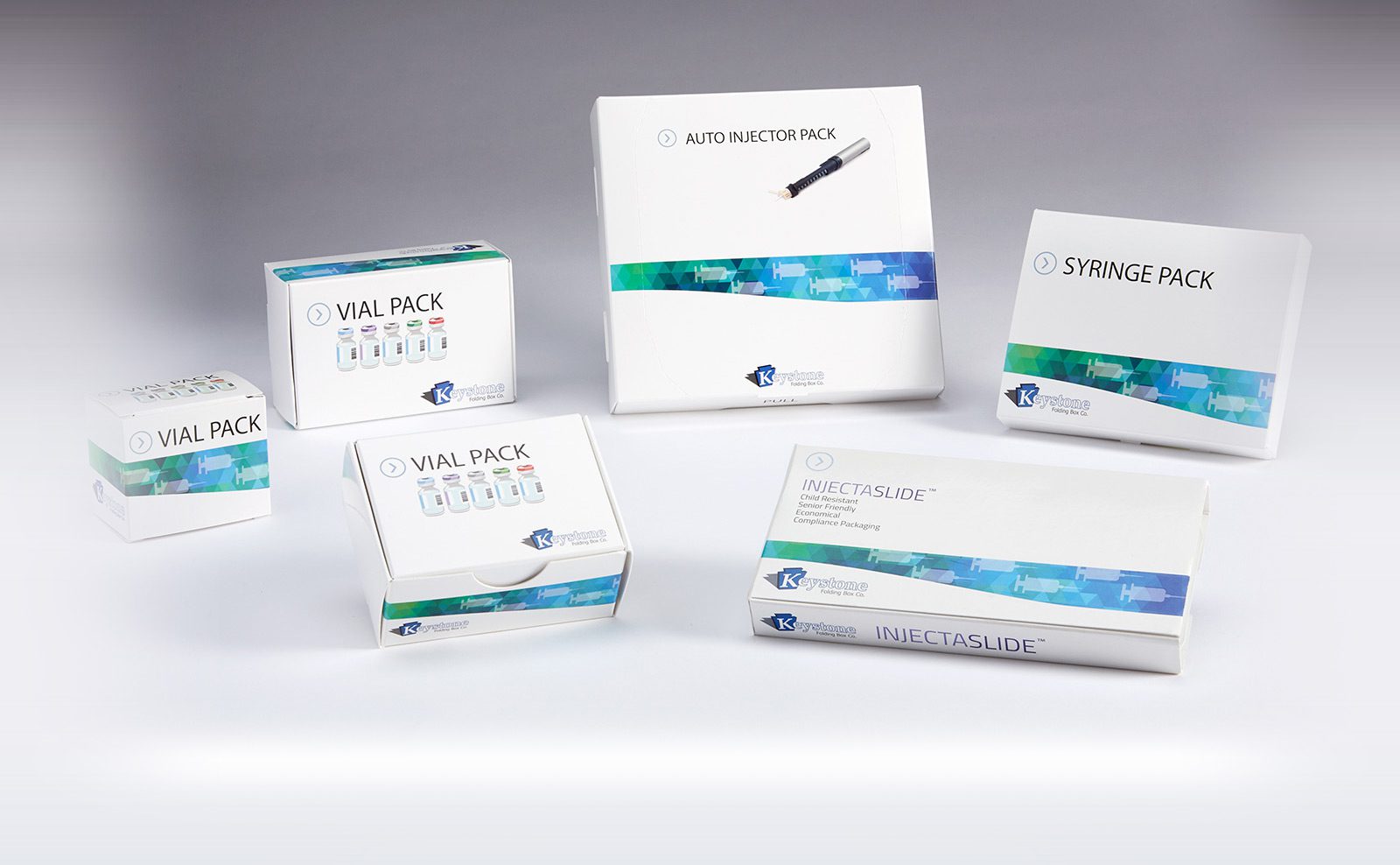 vial packaging decorate background