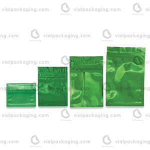 green aluminum foil bag with different size