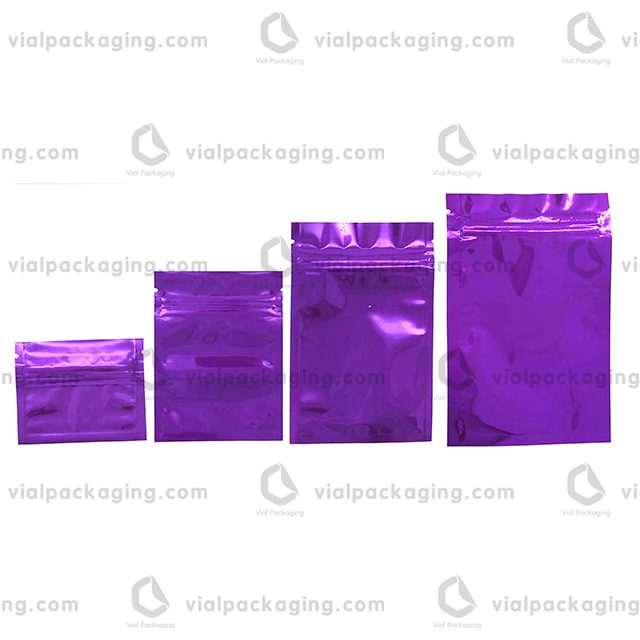 purple aluminum foil bag
