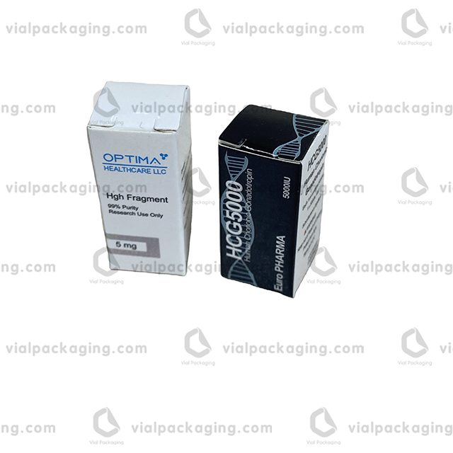 HCG vial paper box