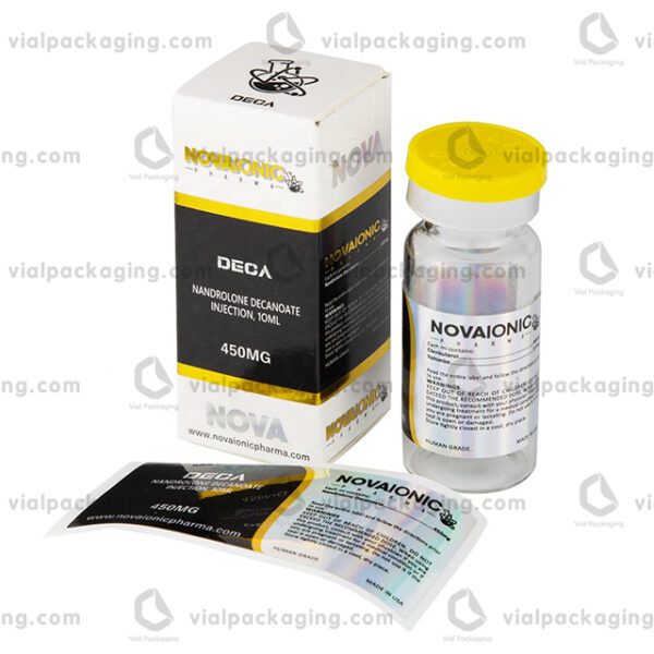 NOVAIONIC vial labels and box