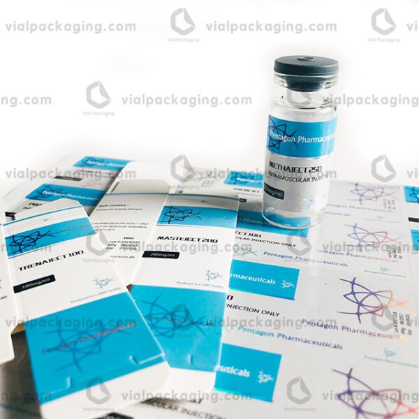 vial label and box