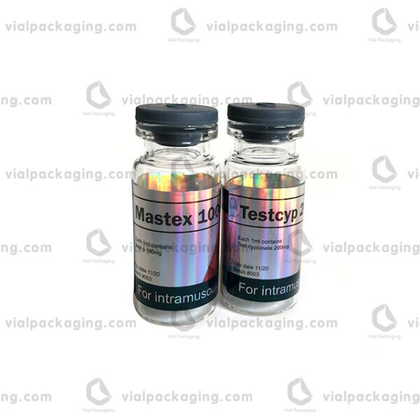 10ml holographic vial labels