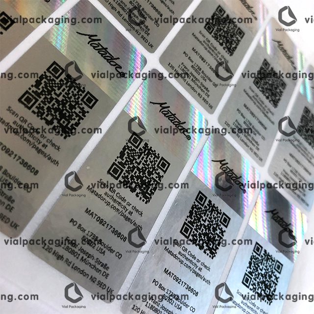 bar code hologram sticker