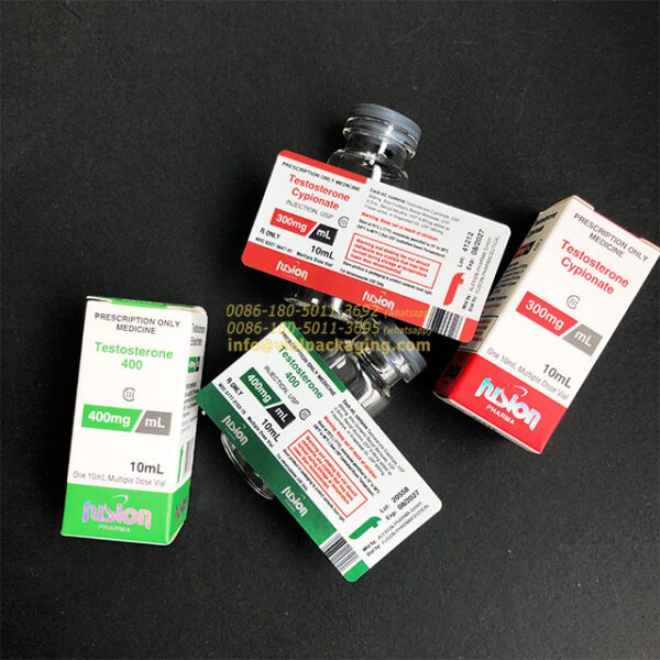 10ml vial box with label