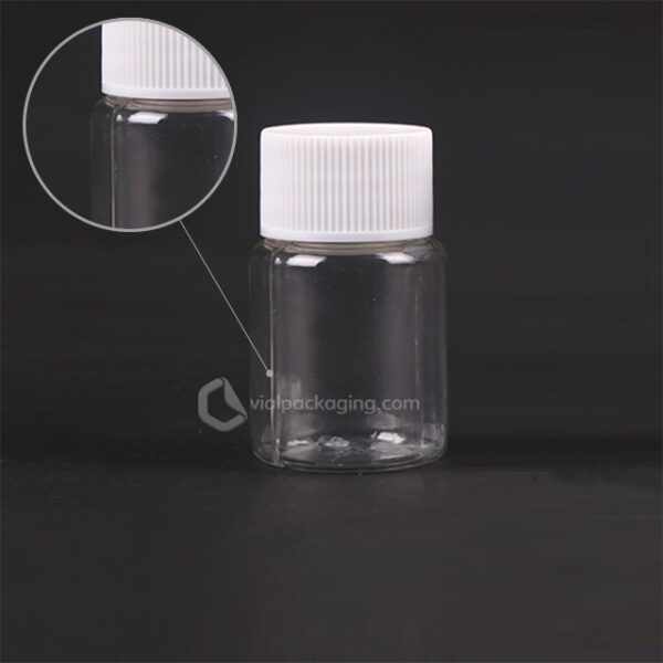 15ml 20ml pill transparent plastic bottle