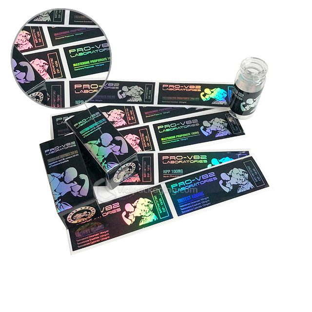 holographic labels for 10ml injection vial