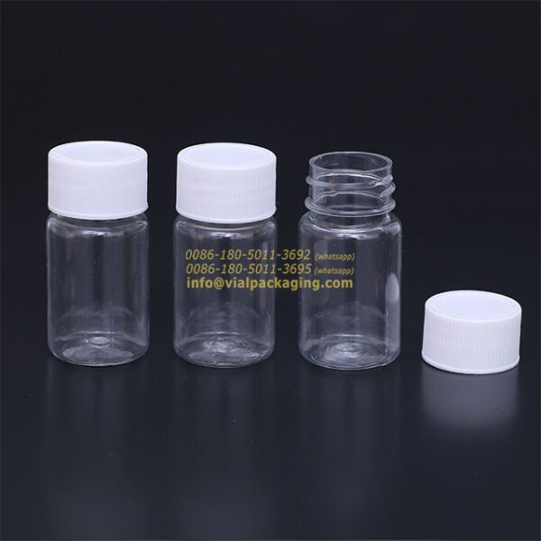 transparent pill bottle